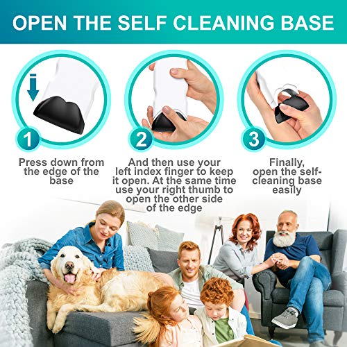 Pet Hair Removal for Dog Hair and Cat Hair. Pet Hair Remover for Furniture, Couches, Bedding, Clothes, Laundry and Car. Lint Brush Design Animal Hair Remover, a Magnet for Cats and Dogs Fur (Black)