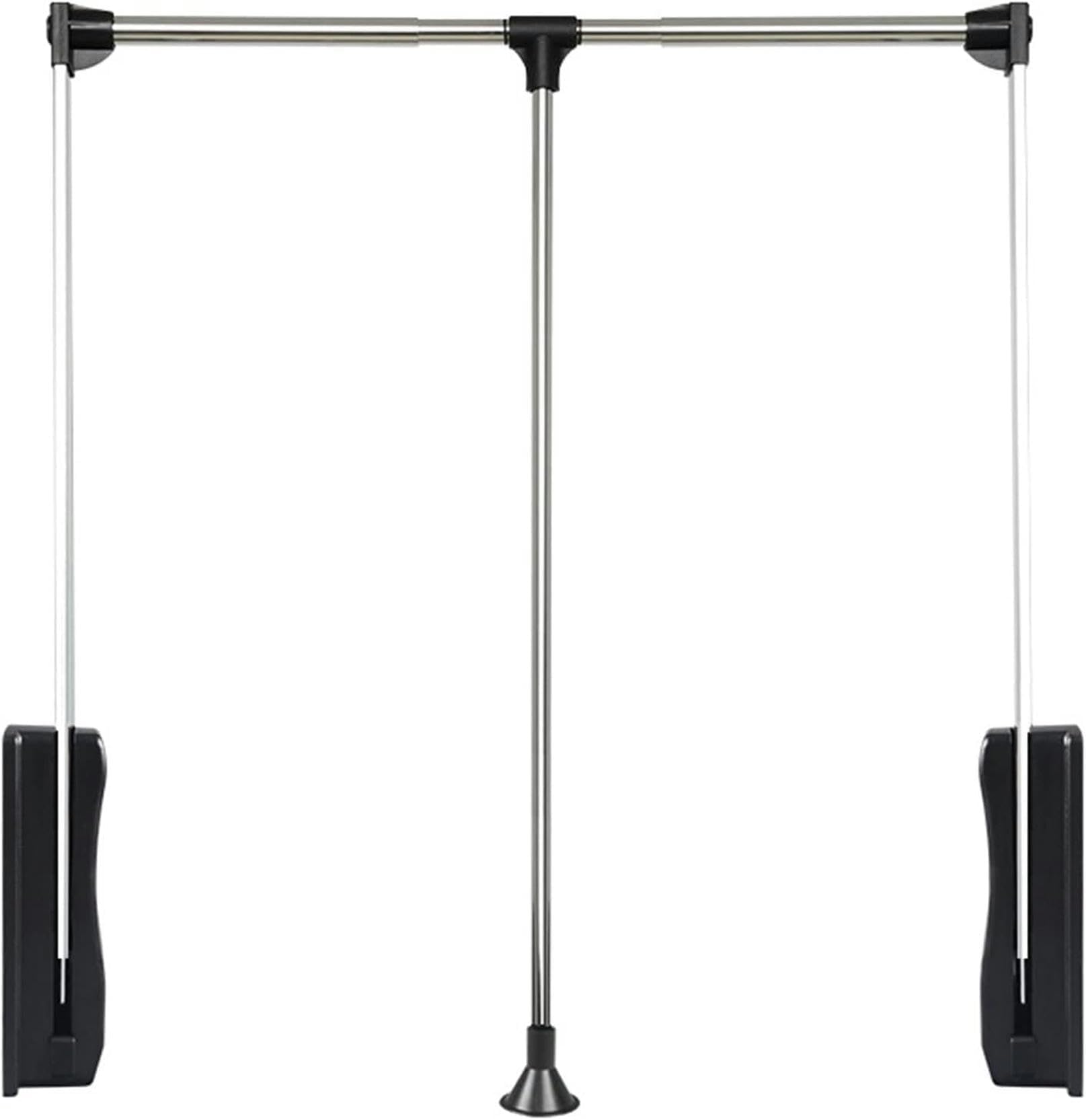 Adjustable Heavy Duty Side Mounted Pull Down Closet Rods Hanger, Liftable Clothes Hanger With Telescoping Handle And Mounting Hardware, Clothing Finishing Rack,510-660mm