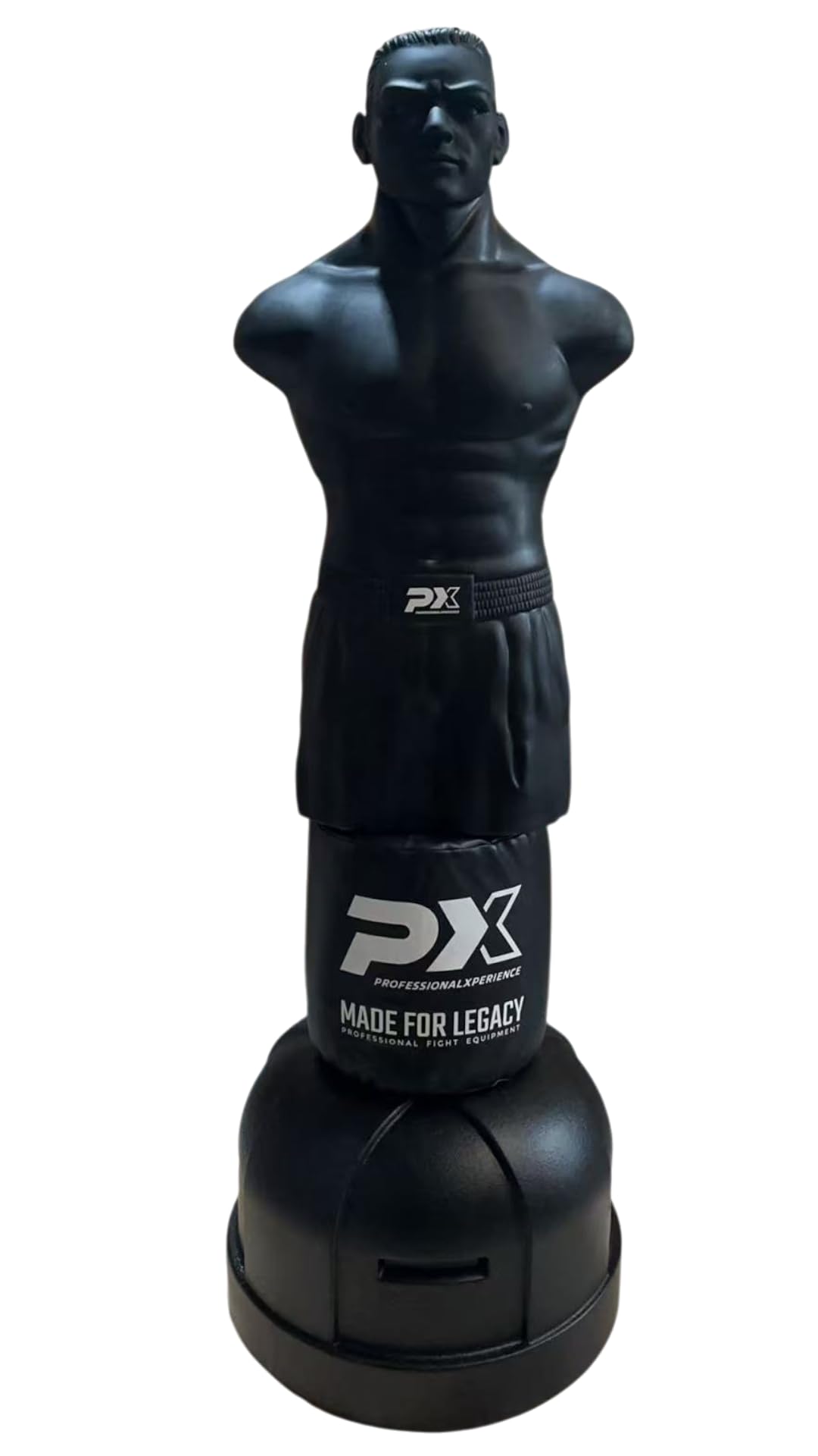 PX Box Dummy Figur KICKFIGHT Black ca. 180 cm - Boxdummy mit Torso, befüllbarer Standfuß bis ca. 100 kg, für Boxen, Kickboxen, MMA und Selbstverteidigung