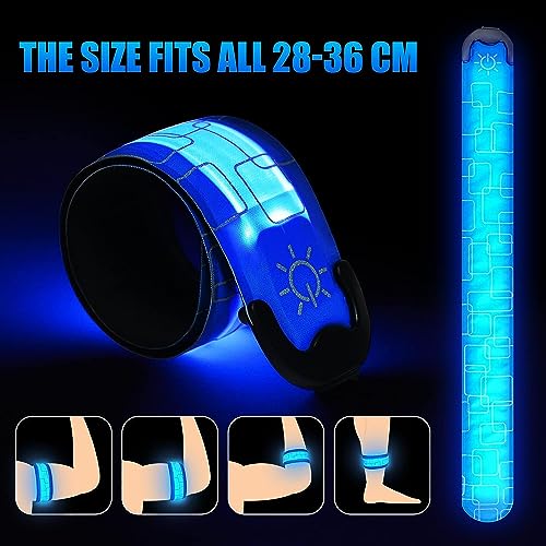 Light Up Armband LED Slap Braçadeira de segurança para crianças Caminhadas noturnas, LED Luminous Ar