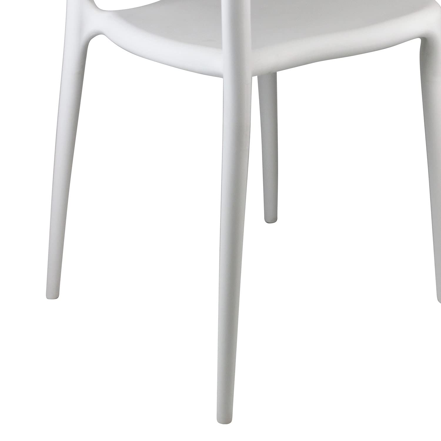 THINIA HOME Pack 4 Sillas de Exterior Apilables Madonna 74,3x47x47cm