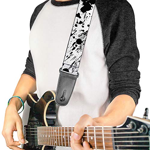 Buckle-down Gs-w31905 Sangle de guitare – Splatter Blanc/noir, 5,1 cm de large et 29–137,2 cm de long - Les Beatles, Paul McCartney, John Lennon, RIngo Starr, George Harrison Buckle-down Gs-w31905 Sangle de guitare – Splatter Blanc/noir, 5,1 cm de large et 29–137,2 cm de long – Image 3