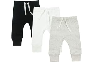 AIUI-HARNSBORN Baby Unisex 3-Pack Flexy Pants and Leggings