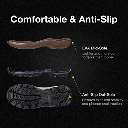 TIDEWE Hunting Boots Snake Proof for Men, Waterproof Insulated Warm Rubber With Steel Shank, 5mm Neoprene Lightweight Outdoor, Sturdy Work for Farming Gardening4