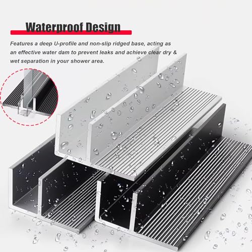 Rieles de aluminio plateados para barandillas de vidrio modernas 6