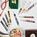 Idealmuzik Islamic Motivational Ballpoint Pens Set of 10 – Crescent Moon & Star Design with Inspirational Quotes – Smooth Black Ink Pens for Daily Use, Office, Home, and Eid/Ramadan Celebrations