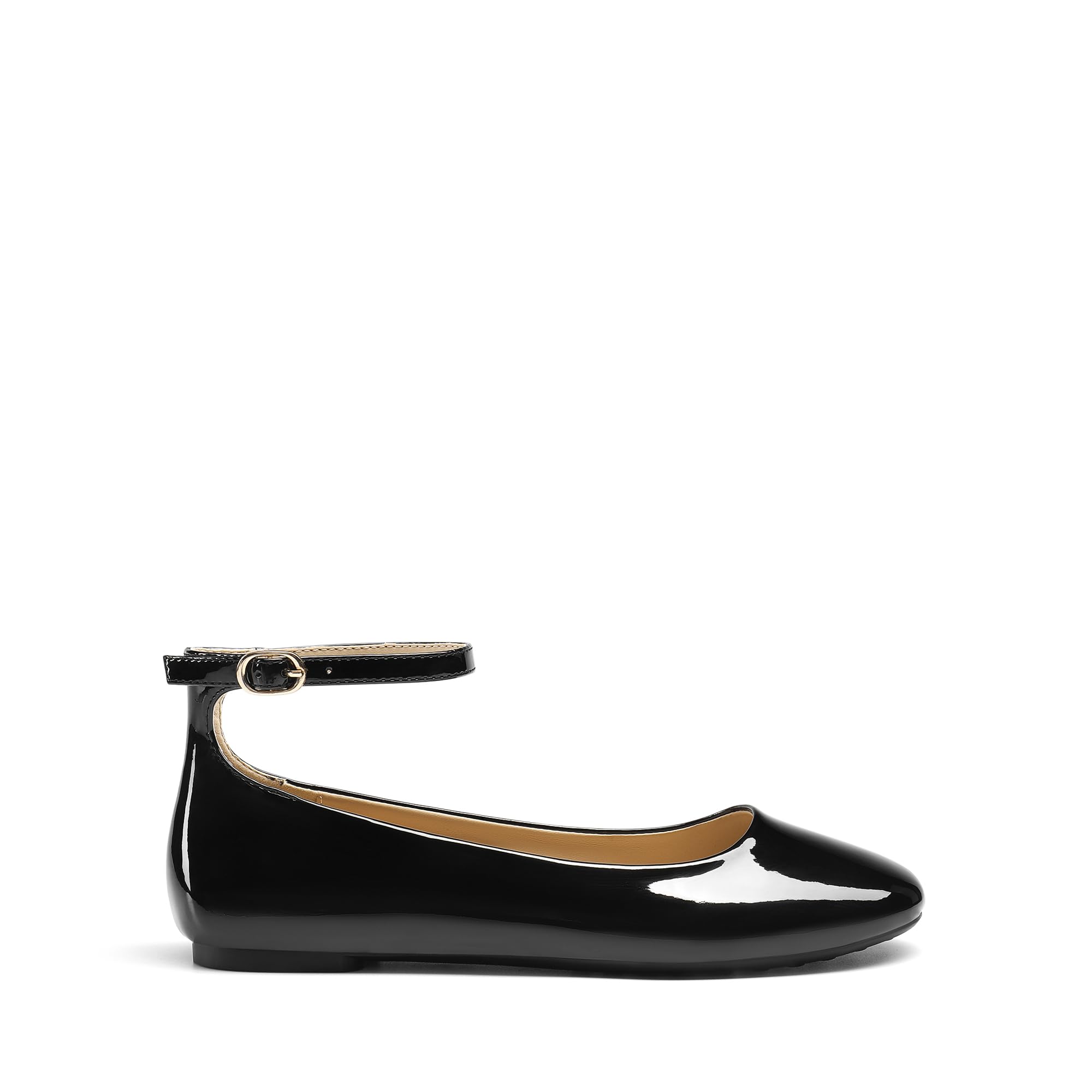 DREAM PAIRS Bilarinas Mujer Zapatos Comodos Planos Clasico con Correa Tobillo