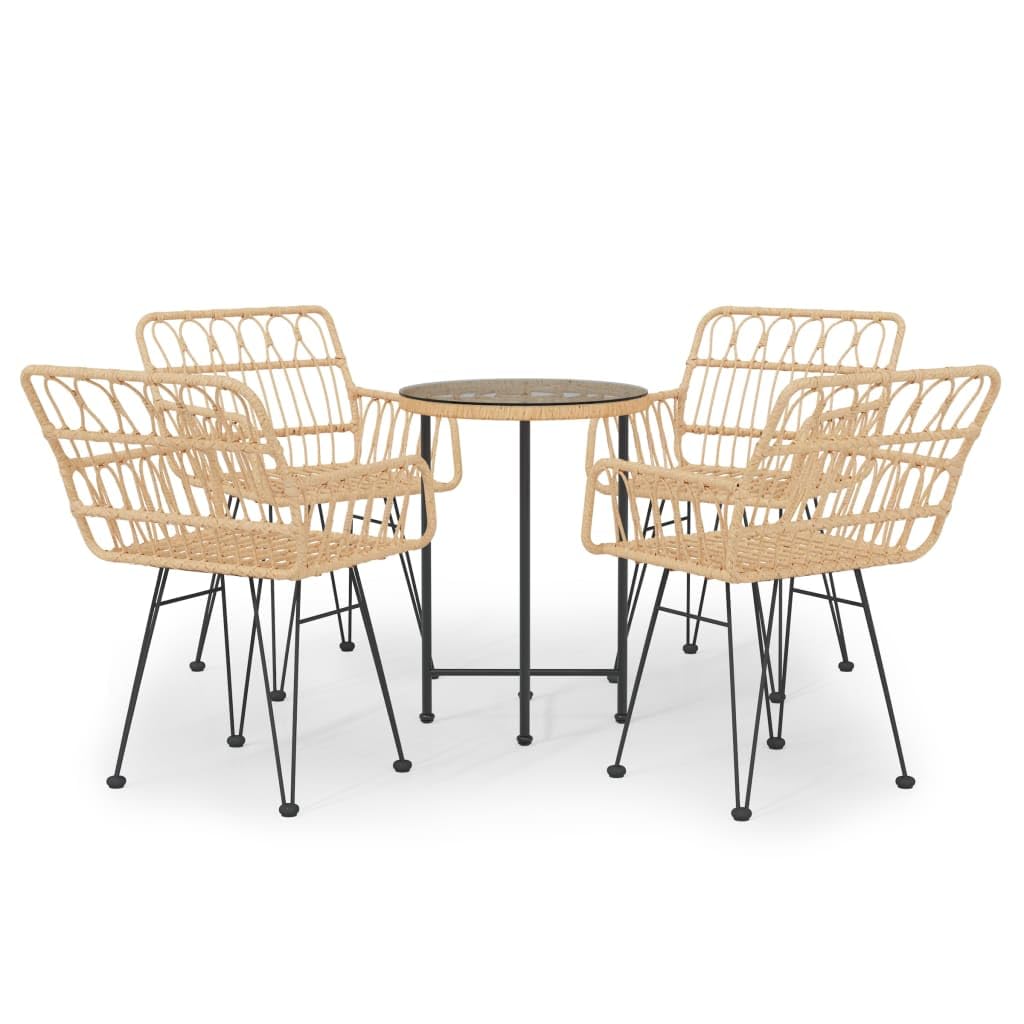 Salon de jardin en résine tressée idéal pour balcon et terrasse