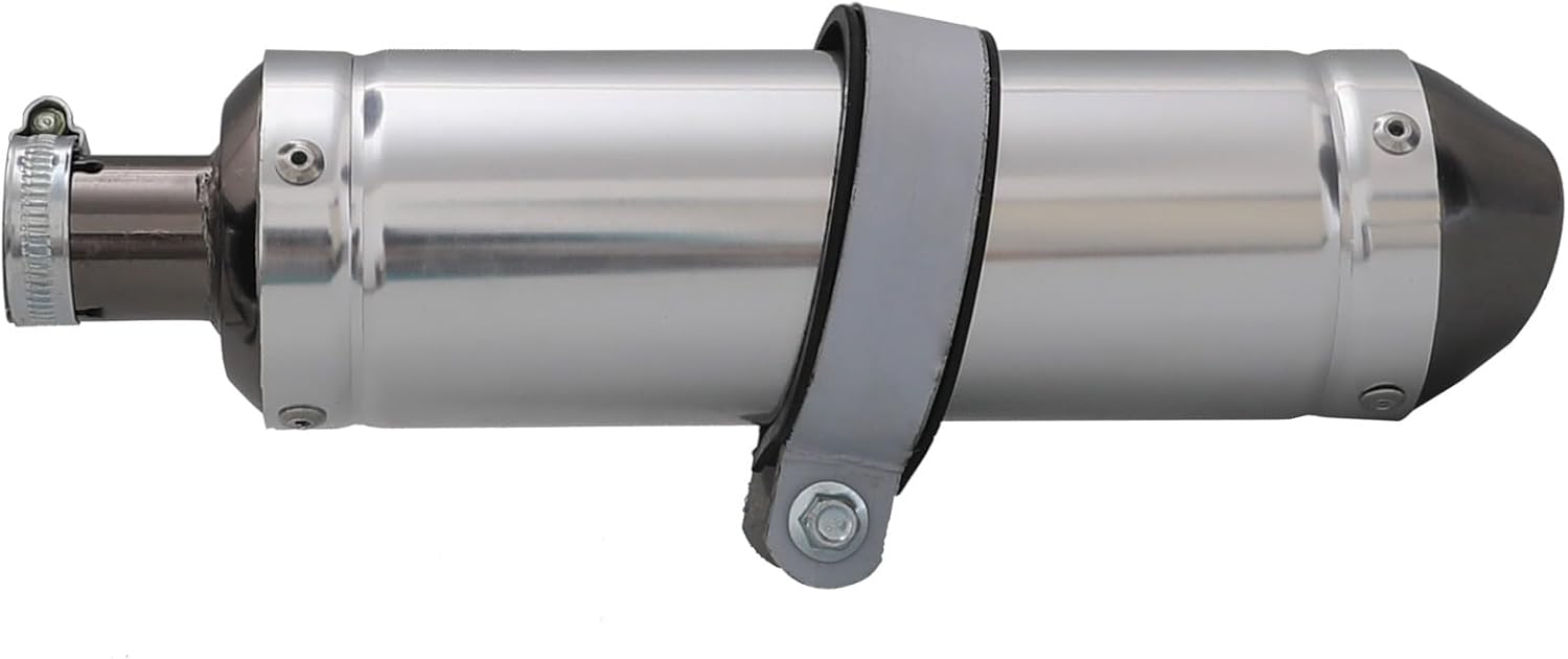 1.1in 28mm Exhaust Muffler Pipe Sliencer Pipe and Clamp Gasket, Dirt Bike Muffler for CRF50 XR50 SSR Dirt Pit Bike 50cc 110cc 125cc 140cc 150cc