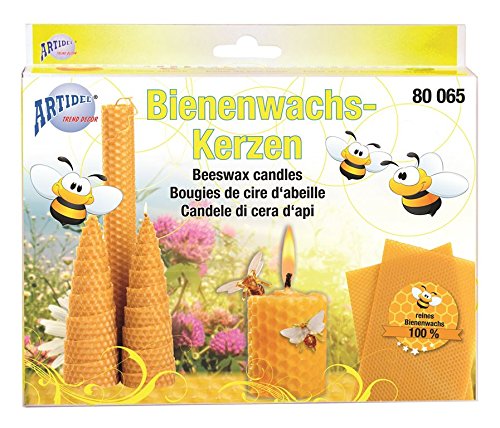 Bienenwachsplatten Set 12-tlg. - Regenbogenfarben Zum Kerzen Verzieren