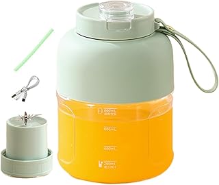 Acunny Juicer portátil, mezclador de taza de portátil | Mezclador portátil de doble cubierta de gran capacidad inalámbrico - Herramientas multifuncionales de frutas y verduras para oficinas de