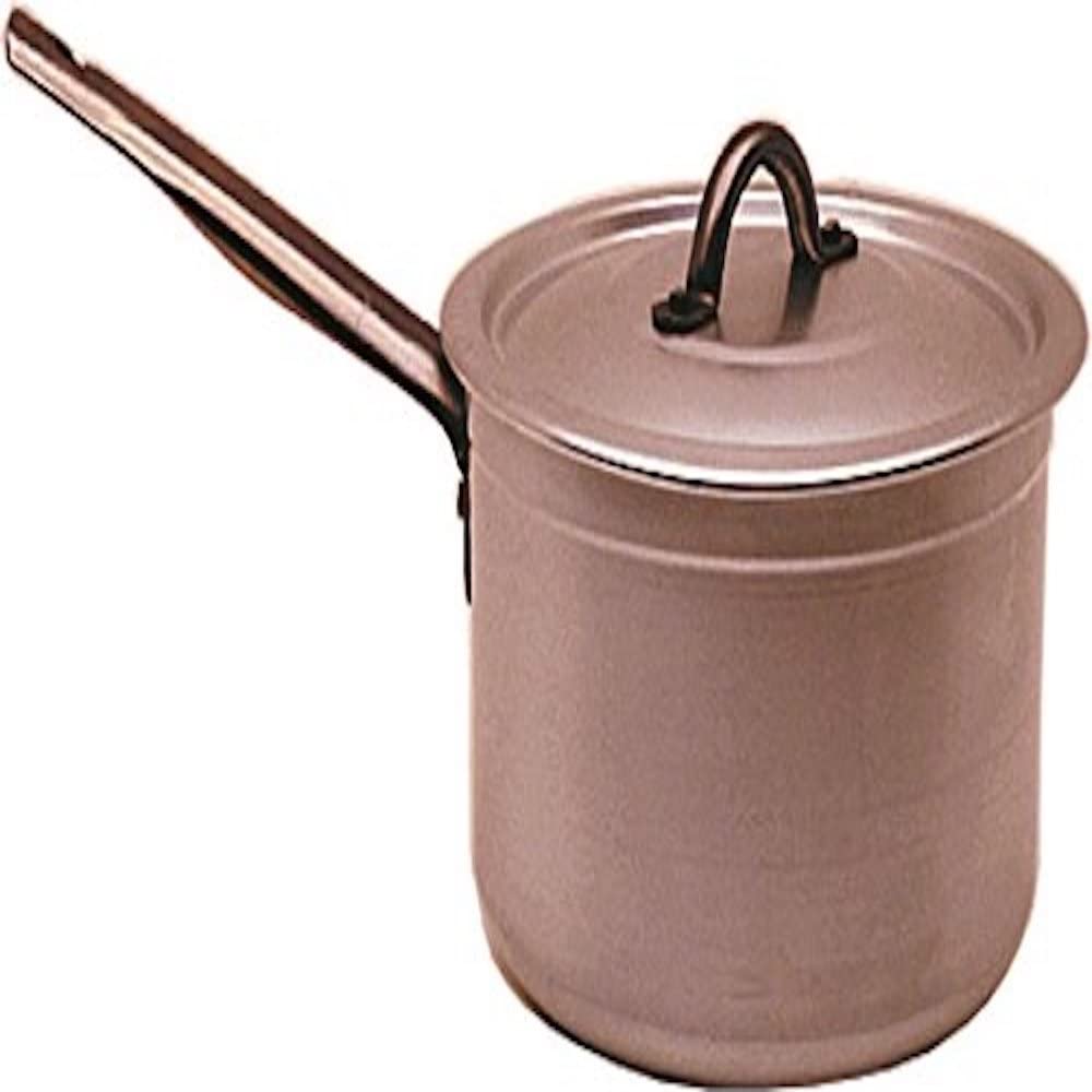 Genware NEV-707-18 Sauce Pan and Lid, 18 cm, 3 L