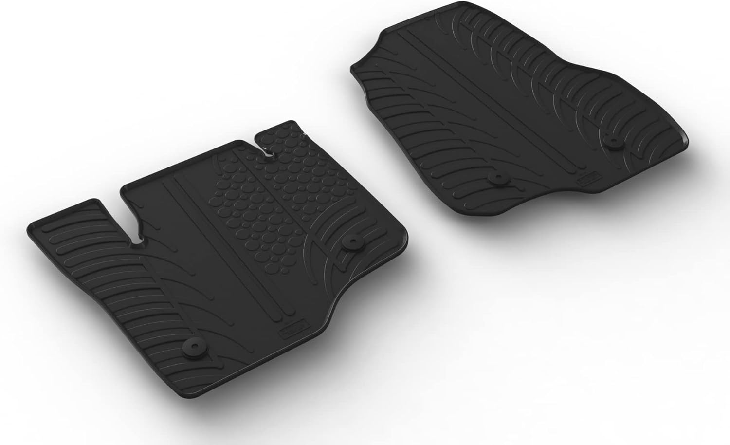 Gledring USA All-Weather Rubber Floor Mats Compatible with Ford F-250/350/450/550 Super Duty - Regular Cab 2017-2024, No Trimming Required, Tailored Custom Fit, Protects from Rain, Mud and Snow.