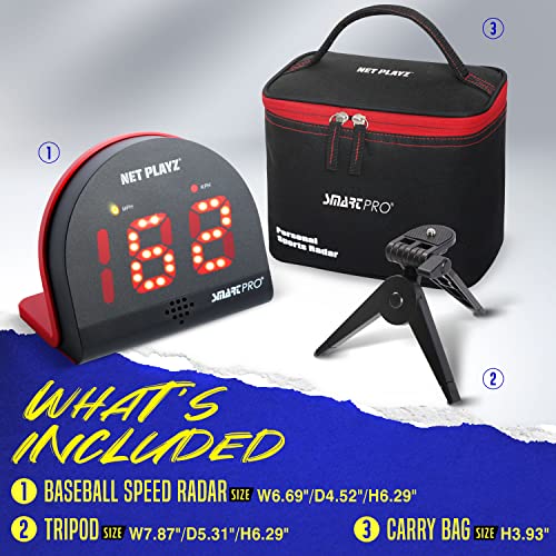 NET PLAYZ Odis-171 Speed Vision Plus Sports Radar, Measurement Baseball Pitching Bat Swinging Soccer Shooting Speed