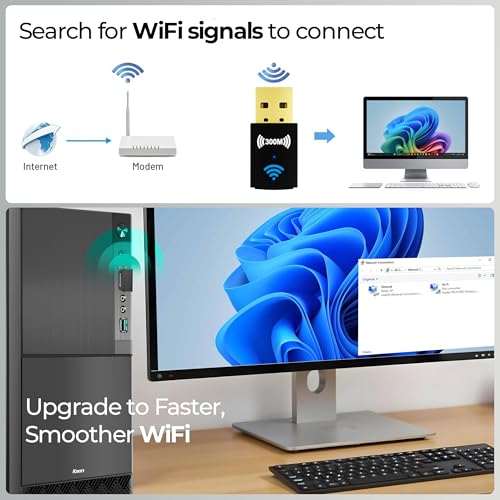 Image of Foxin Nano 300 mbps Wireless USB Wi-Fi Adapter for PC, Desktop, Laptop | Mini WiFi Dongle Compatible with Windows, Mac Os & Linux Kernel | Advanced Security WPA /WPA2 encryption Standards | 300 mbps