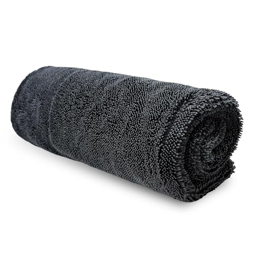 Rdxcv Car Microfiber Towels, 23.6" × 15.7" Ultra Absorbent Drying Towel Twisted-Loop Detailing Cloth, 1200GSM Thick Cleaning Cloth Scratch-Free Quick Dry Towel for Car Truck SUV