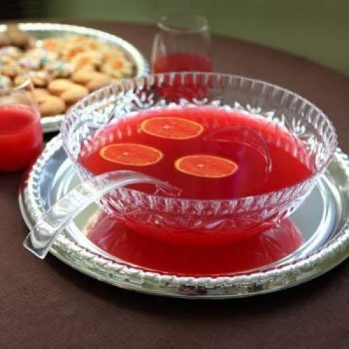 Super Sturdy Thick Plastic Punch Bowl / Salad Bowl / Snack Bowl, 13.5-Inch Diameter (1) #TOP2
