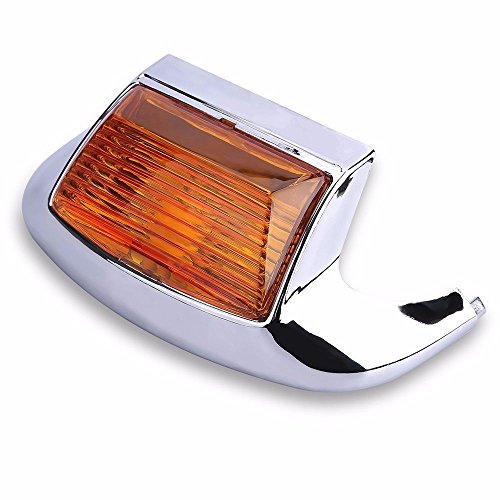 Motorrad Front Fender Tipp Licht für Harley Ultra Classic Electra Gleiter Heritage Softail FLHTCU FLSTC FLHT Standard (Amber)