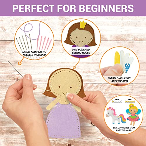 Craftorama-Sewing-Kit-for-Kids-Fun-and-Educational-Fairytale-Craft-Set-for-Boys-and-Girls-Age-7-12-Sew-Your-Own-Felt-Animals-Craft-Kit-for-Beginners-165-Piece-Set Craftorama-Sewing-Kit-for-Kids-Fun-and-Educational-Fairytale-Craft-Set-for-Boys-and-Girls-Age-7-12-Sew-Your-Own-Felt-Animals-Craft-Kit-for-Beginners-165-Piece-Set