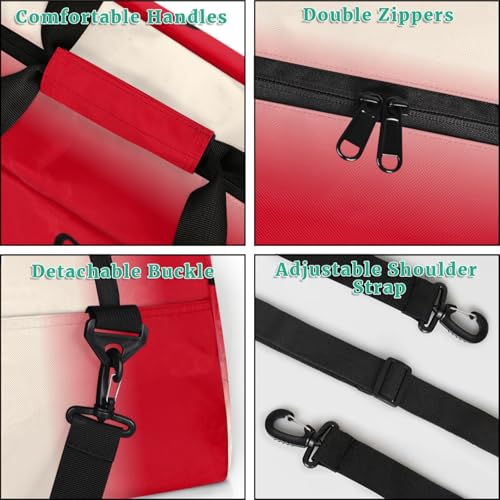 Kids Duffle Bag Personalized Gym Bag Overnight Bags, Ideal for Travel and Sports, Suitable for Men Women for Gym, Dance, Yoga, Durable Waterproof Sport Overnight Handbags Dance4