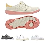People Footwear Slip-On EVA Water Shoes for Men and Women, Lightweight Comfortable Unisex Design, Durable Non-Slip, Waterproof for Outdoor Activities (Ace - Picket White/Terra Cotta/Sand Dune)