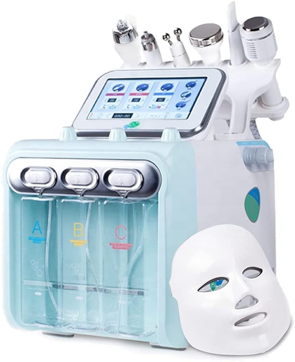 IAS 7 in 1 Hydrafacial Machine| Hydra Facial Microdermabrasion Machine | Deep clear Hydrofacials Machine Best for Salons/Parlour & Skin Clinics (Double Motor)