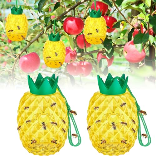 2 Piezas Trampas para Avispas Exterior, Ttrampa para Avispas para Exteriores, Trampa para Avispas, Trampa Abejas, Ahuyentador Avispas, Trampa para Abejas Colgar al Aire Libre