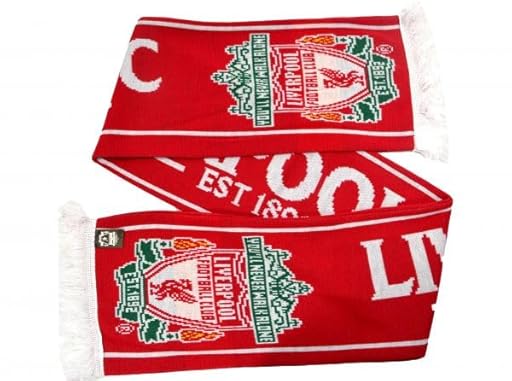 Liverpool FC English Premier League EST 1892 - Bufanda auténtica EPL, Rojo -, 4 1/2 feet | Ya disponible en tu tienda friki favorita! En mundofriki.es!