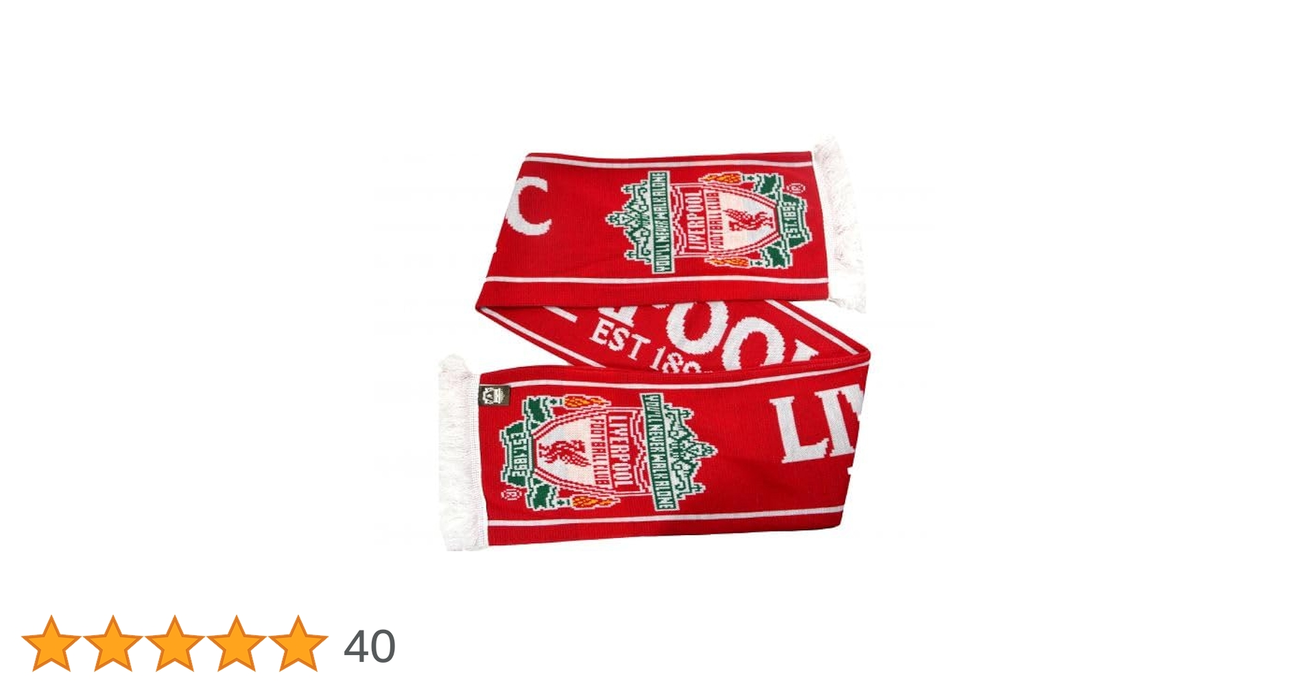 LIVERPOOL 1892 マフラータオル　スカーフ 赤 フリンジ付き Amazon.co.jp: リバプールFCイングリッシュプレミアリーグEST