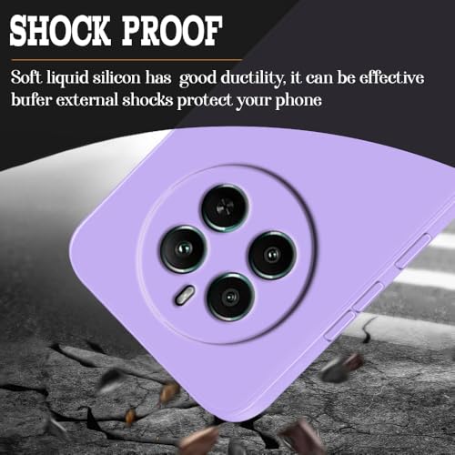 Image of Back Cover | Full Camera Protection | Premium Liquid Silicon Case | Flexible Bumper Case for Realme 12 Plus 5G / P1 5G / Narzo 70 5G / 70 Pro 5G (Purple)