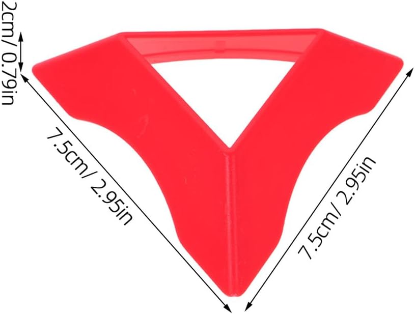 Roleader 20pcs Colorful Triangle Cube Stand Tripod Holder for Puzzle Cubes Display Organizer Matte Red Plastic Base