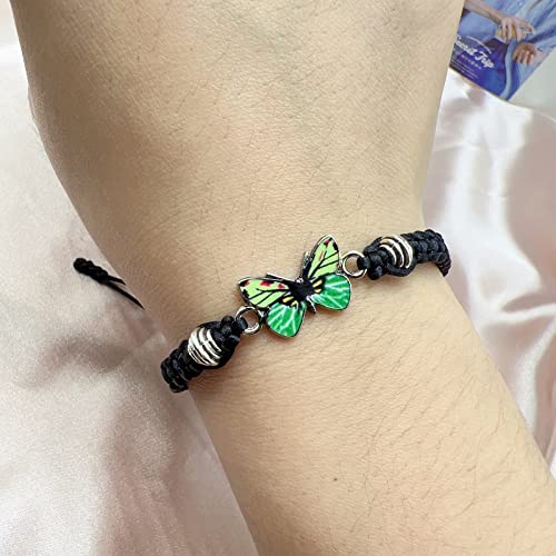 ZMANYIJEW Always Believe in Yourself Butterfly Bracelet--Adjustable String Butterfly Bracelets "Always Believe in Yourself" for Women, Cute Butterfly Charm Bracelets, Always Believe in Yourself Butterfly Bracelet for Women, Gift for Friends Butterfly Bracelet2