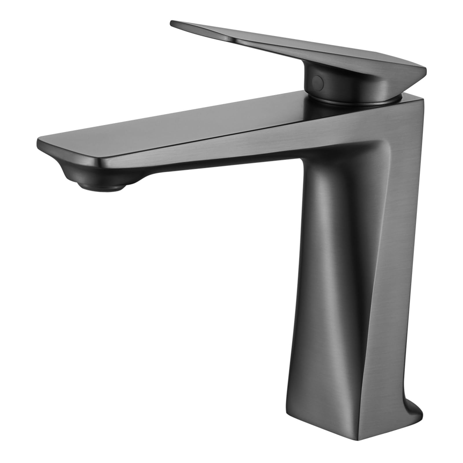 Mitigeur de lavabo salle de bain fonte gris pistolet robinet poignée unique chaude froide