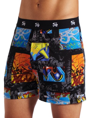 Stacy Adams Men's Regular Geometric Boxer Short