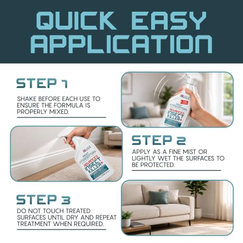 ADVANCED KILLER INSECT + | 3 active ingredients including an IGR! kills Bedbugs, Ants, Beetles, Mites, Cockroaches, Fleas, Flies, Mosquitos, Wasps, Moths and Spiders! - Image 6