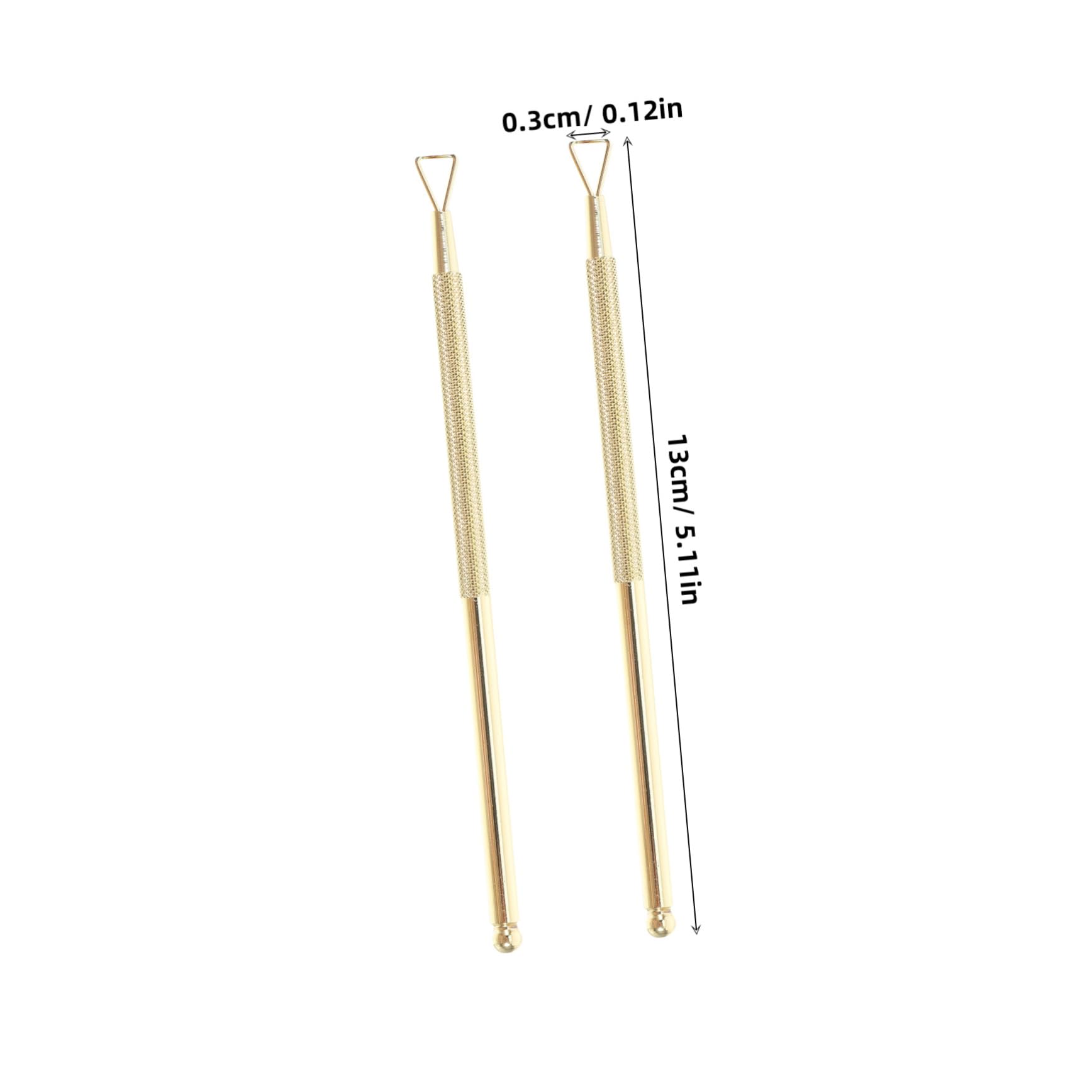 FOMIYES 4 Set Nail Polish Remover Tool Set Cuticle Pusher Triangle Peeler Scraper for Gel Nails Removal