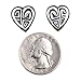 Heart .925 Sterling Silver Certified Authentic Handmade Hopi Native American Earrings