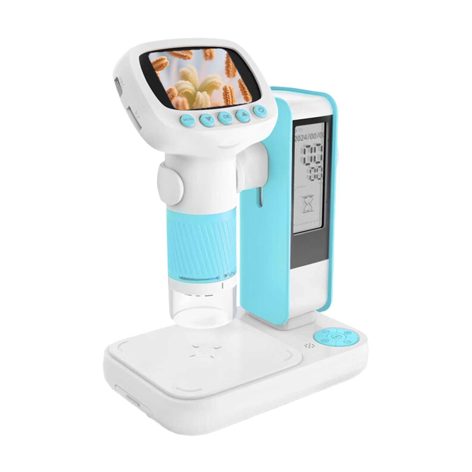 Digital Handheld Microscope for Kids 1000X Magnification Builtin Camera Video 2Inch Screen Outdoor Digital Microscope Camera