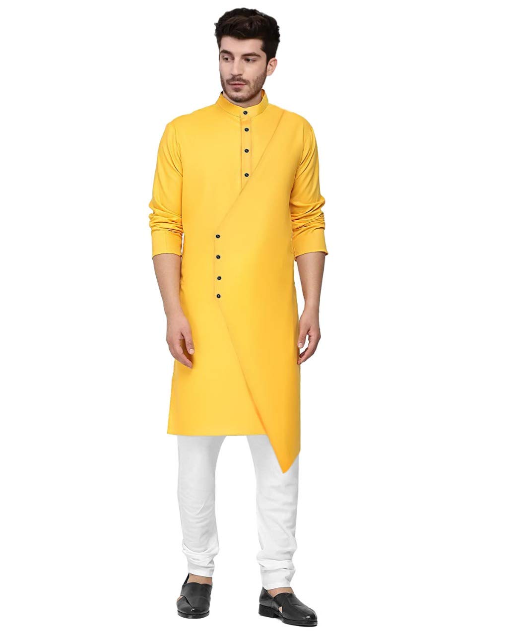 OS Mens Kurta Pyjama Set with The Cross Arrow Classic Look PARRTEN with 14 Colour VARITION and 100% Cotton (Royal Look, Wedding, Party, Birthday,)-image-10