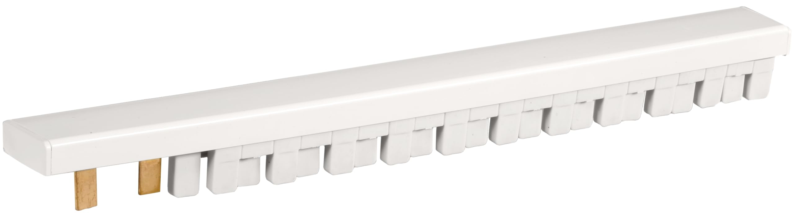 EUR'OHM Peigne horizontal 1P+​N 13 mod pour connexion rangée disjoncteur avec ID H/​B 25-​63A alimenté par le bas - Câble gaine et connectique