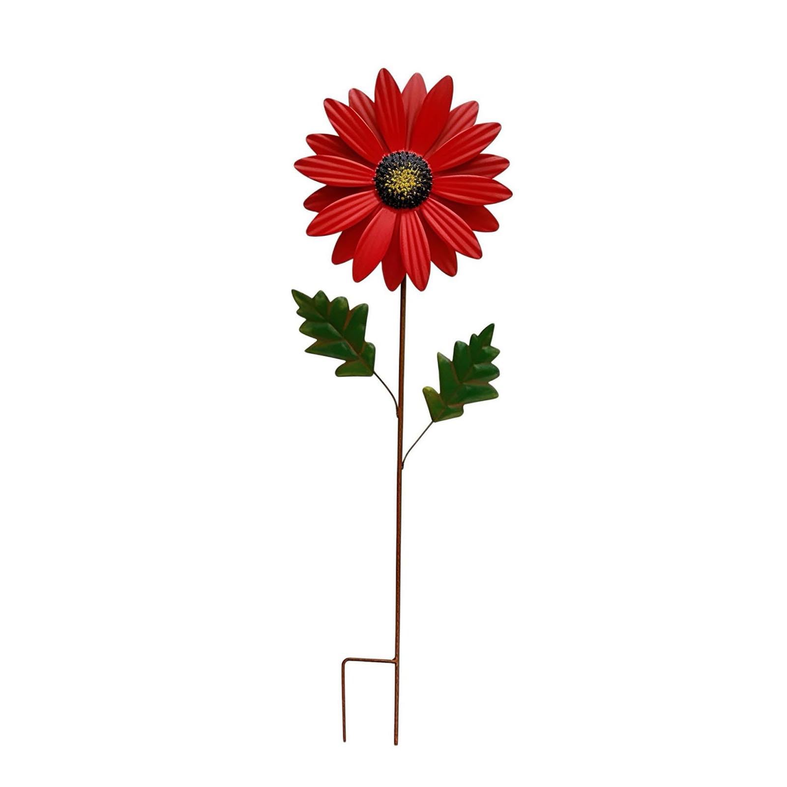 Metal Sunflower Garden Stake Decorative Iron Sunflower Stake Outdoor Flower Yard Art Stake for Patio Lawn Pathway Flower Bed