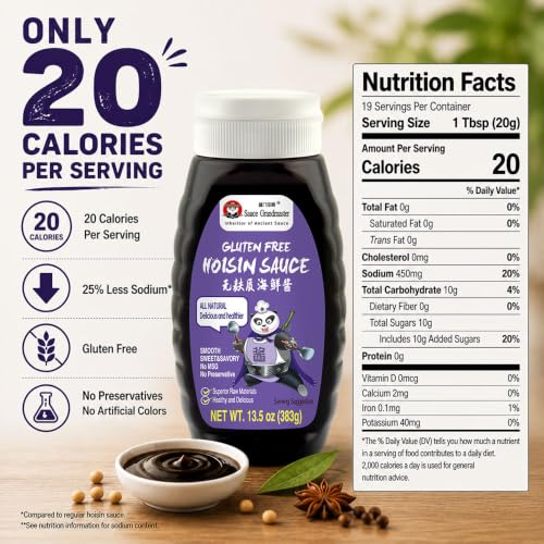 Image of Sauce Grandmaster Asian Sauce Bundle Gluten Free Oyster and Hoisin Sauce | Premium Oyster Sauce with 70% Oyster Extract Plus Sweet Hoisin, Clean Ingredients for Stir Fry, Marinades, BBQ and Dipping