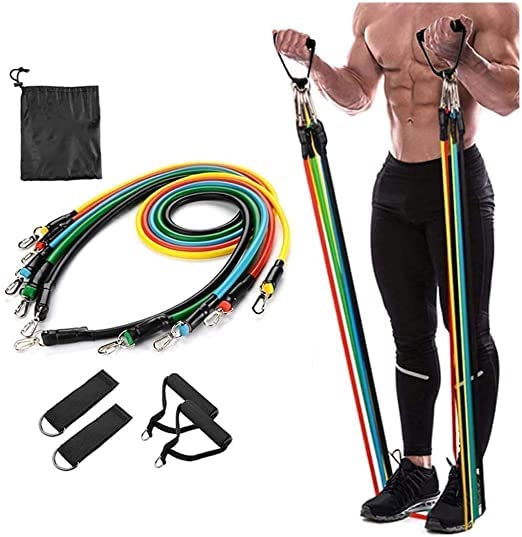 MEDITEK ONLINE Resistance Exercise Bands with Door Anchor, Handles, Waterproof Carry Bag, Legs Ankle Straps for Resistance Training, Physical Therapy, Home Workouts (B09LMJS5Z5) Amazon Price History, Amazon Price Tracker