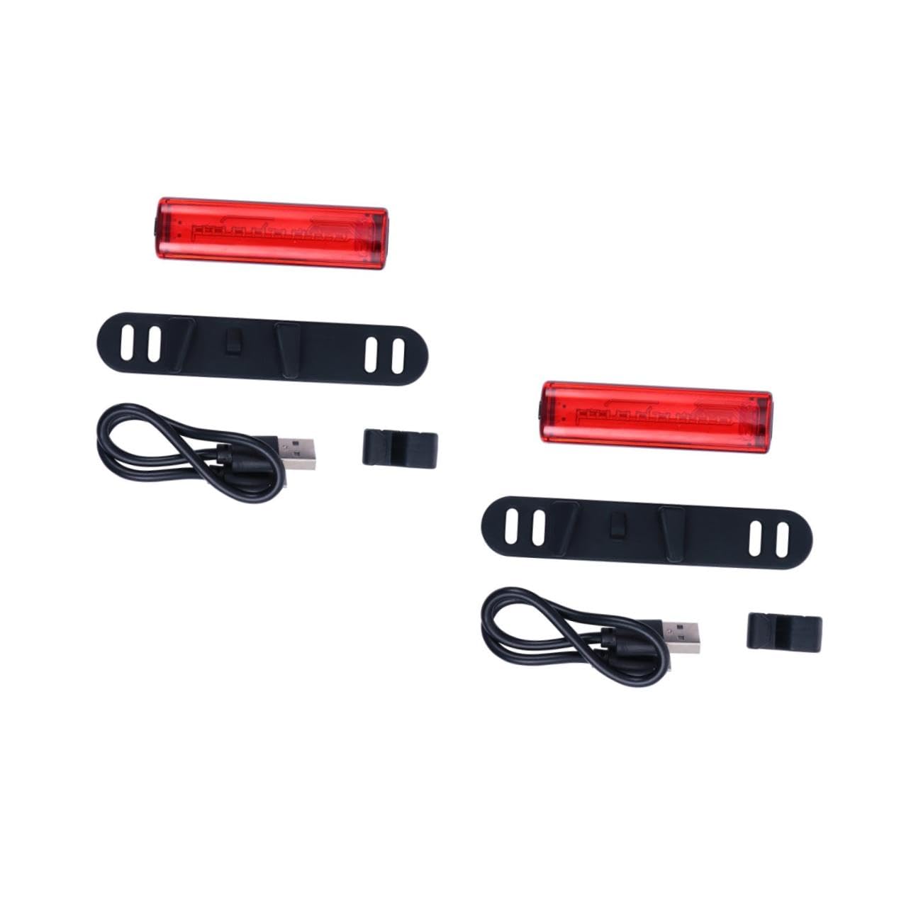 UKCOCO Luces de Advertencia para Bicicleta USB Recargable Trasera de Cuidado para Accesorio Duradero con Múltiples de Iluminación