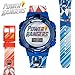 Power Rangers Kids Watch – Light-Up Bezel with Rotating Lights, LCD Display, Easy-to-Read, Adjustable Plastic Strap – Perfect for Boys and Girls