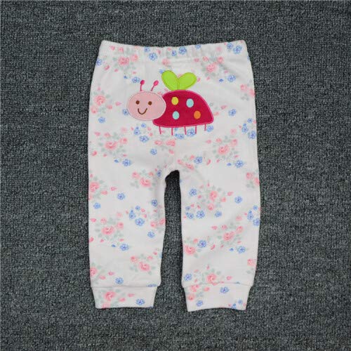 Unisex Newborn Baby Cotton 4-Pack Pants Embroidery Pringting Casual Leggings 0-24 Months for Boys and Girls3