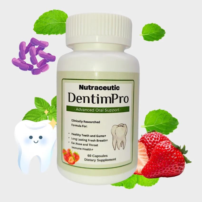 Oral Support โ Healthy Teeth and Gums, Long Lasting Fresh Breath, Ear. Nose and Throat Immune Health - 60 Capsules