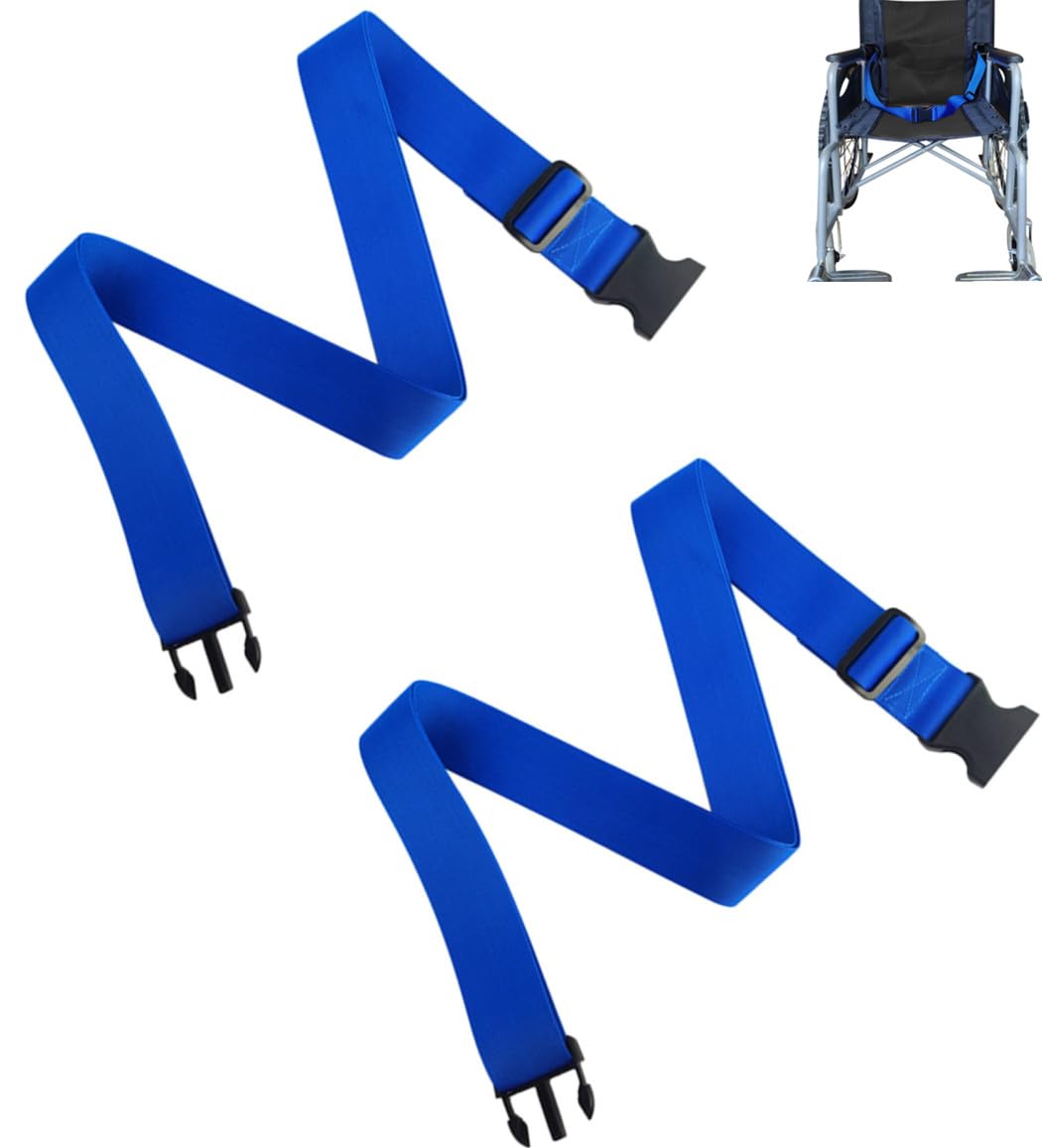 Cinturón de seguridad para silla de ruedas, arnés de seguridad ajustable para silla alta, correa de seguridad para el cuidado de los pacientes, correa de silla para ancianos, adultos y niños (2