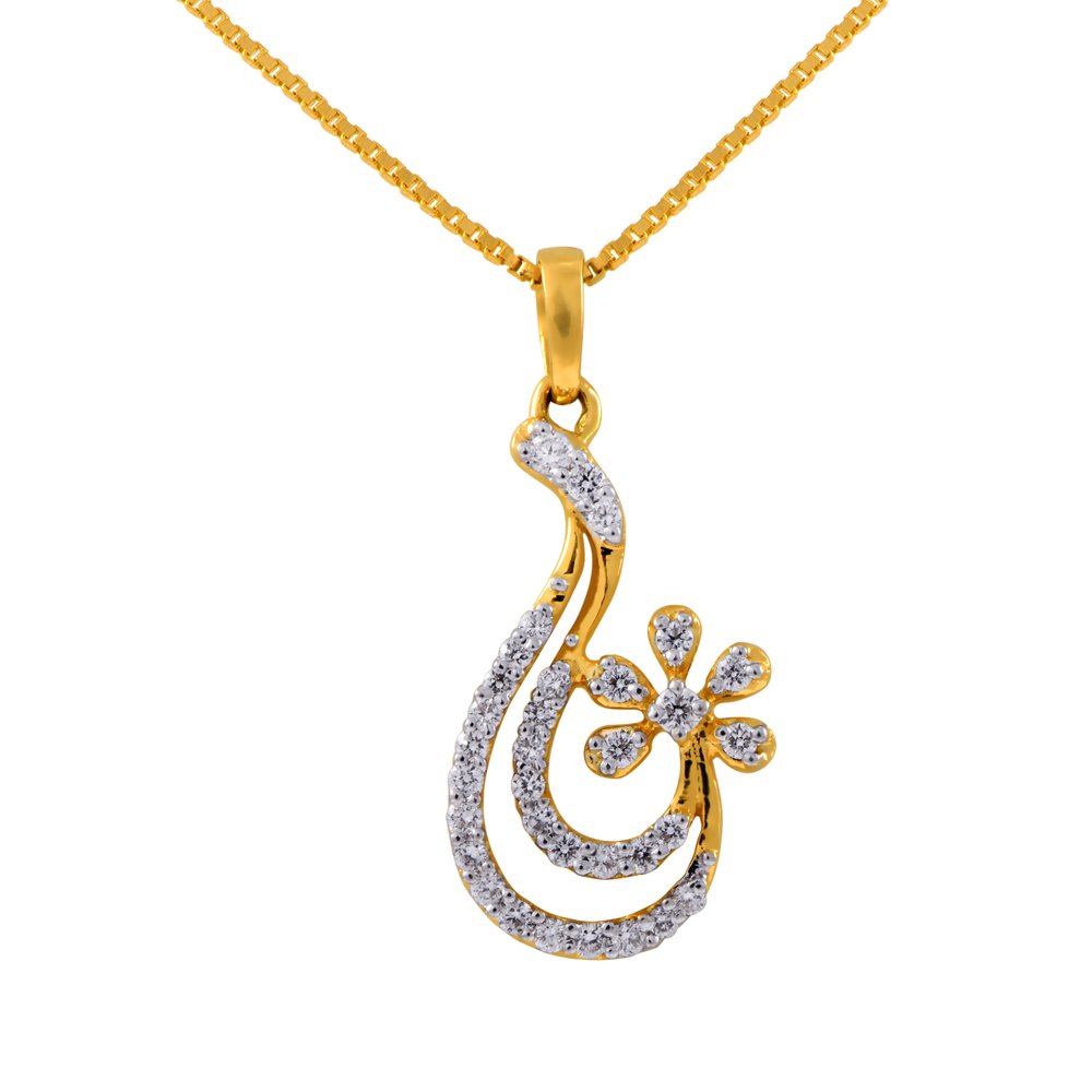 Pride Diamond Collection 18K Yellow Gold and Diamond Pendant-image-45