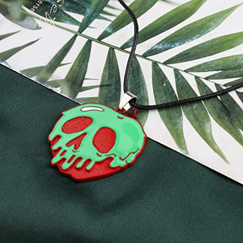 KEYCHIN Poison Apple Neckalce Evil Queen Movie Fans Gifts Princess Apple Jewelry4